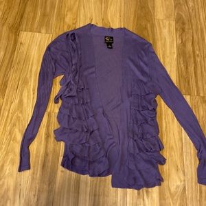 Serena Williams’ Signature Statement beautiful purple cardigan; size Med